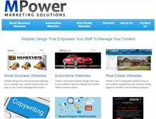 Tablet Screenshot of mpowerinternet.com